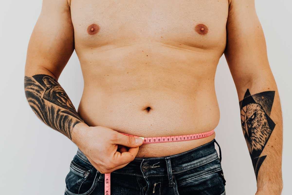 Male breast reduction surgery for obesity